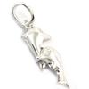 Les Trésors De Lily [N4025] - Silver Pendant 'Tendres Dauphins' Silver (rhodium-plated) - 18x8 Mm