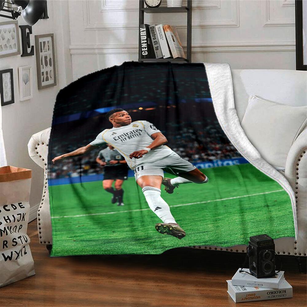 Star Player Kylian Mbappé Blanket Ultra-Soft Suitable for Office Chair Office Couch for All Occasions Warmthful Decor