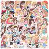 50 Cartoon Girl Outfit Series Graffiti Stickers Water Cup Mobile Phone Computer Skateboard Waterproof Decorative Stickers