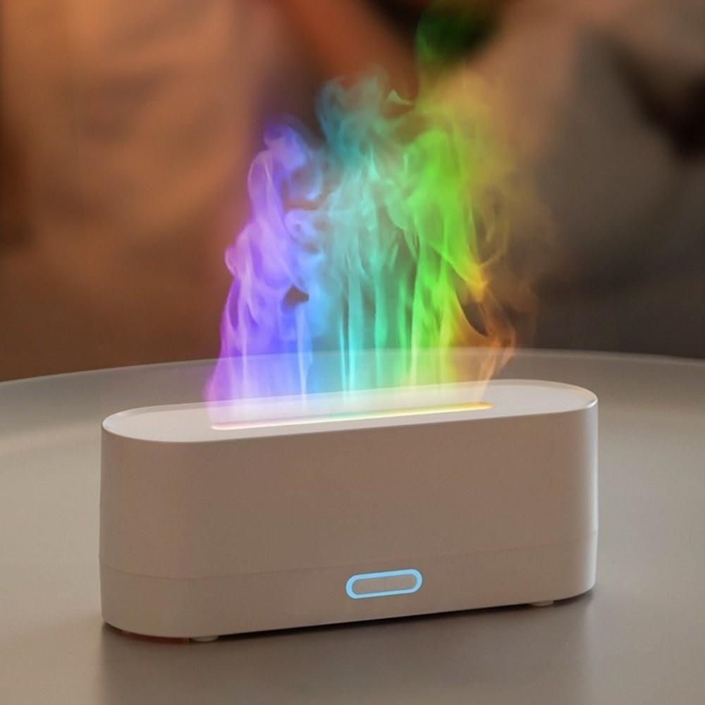 160mL Capacity Smart Aroma Diffuser RGB Flame Ultrasonic Mist Maker Aromatherapy