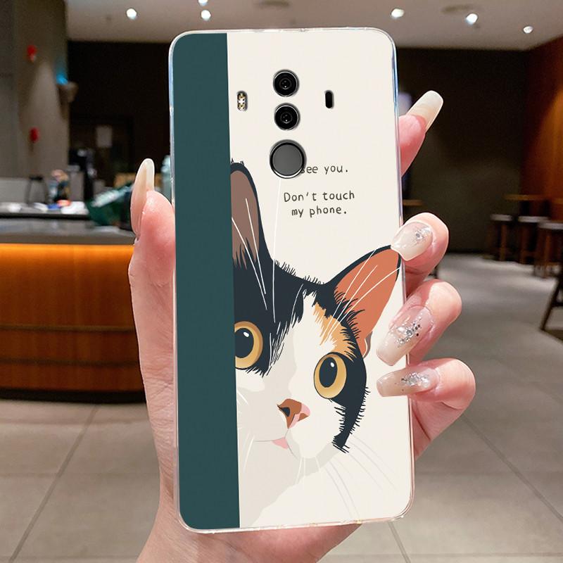 Роскошный Милый Крутой Чехол Для Huawei Mate 10 Pro 10Pro Задняя Крышка Прозрачный Силиконовый TPU Чехол Для Телефона Для Huawei Mate 9 Mate9 Корпус