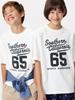 Uniqlo 483414 Хлопковая футболка с графическим принтом AIRism, с круглым вырезом, OFF WHITE, для детей, Япония