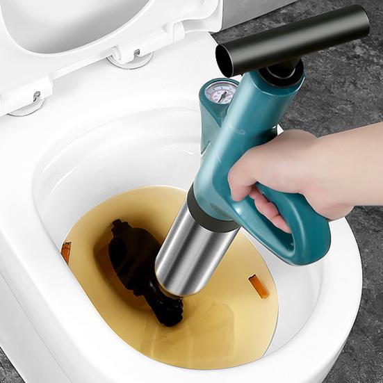 Плунжерный инструмент для удаления засоров сливных труб с барометром в реальном времени Эргономичная конструкция ручки Простой в использовании инструмент для удаления засоров сливных труб