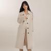 Yileng Women's Double-Sided Wool Lapel Mid-Length Coat