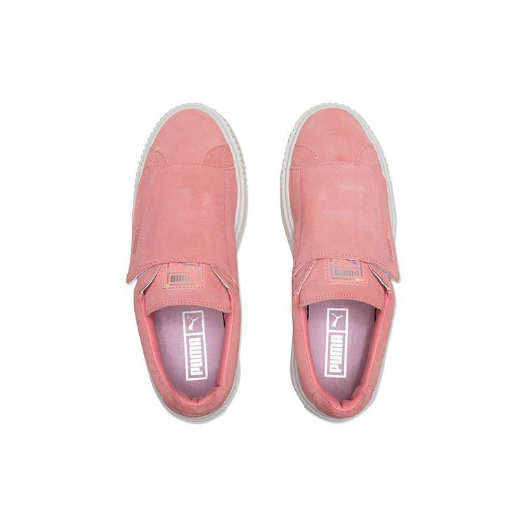 Puma Кроссовки на платформе, низкие, женские, розовые, белые, 365224-01