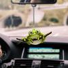 Small Green Frog Pendant 2D Acrylic Flat Ornaments Fashion Frog Car Pendant  Home Decor