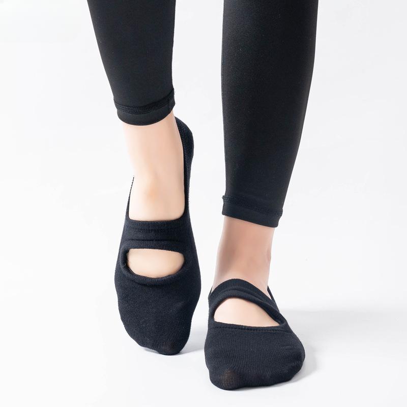 Силиконовые противоскользящие носки с открытой спиной для йоги европейского стандарта 35-42, женские профессиональные носки для пилатеса, домашние танцы, балет, тренажерный зал, фитнес, спортивные носки