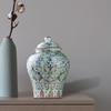 Ceramic Ginger Jar, Tea Jar Storage Box, Multifunction, Moisture Porcelain Decor,
