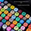 Набор двусторонних спиртовых маркеров TOUCH 80 цветов для детского творчества и рисования манги