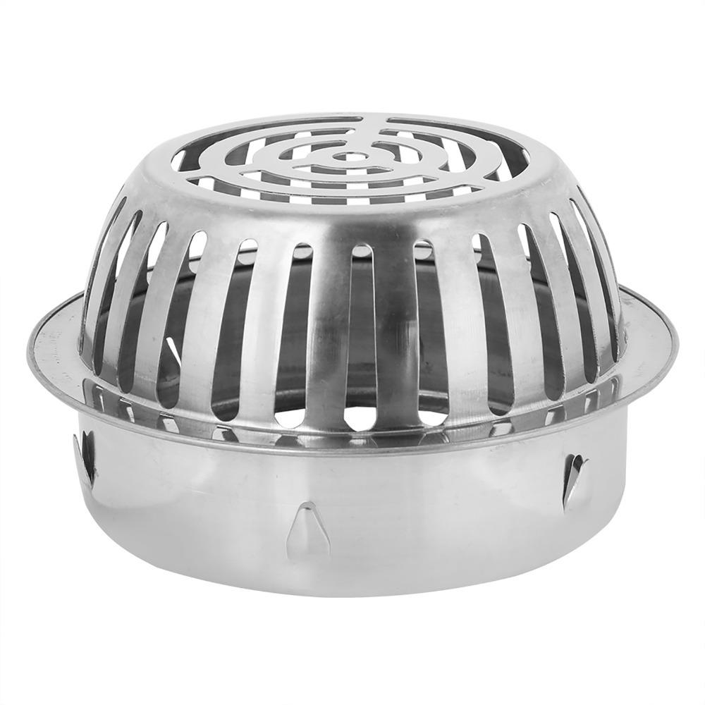 304 Stainless Steel Gutter Guard Filter Round Shape Downspout Strainer Drain Cover Bathroom