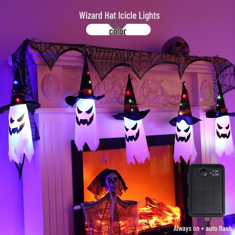 New Halloween LED Ghost Hanging Lights for Halloween Decor