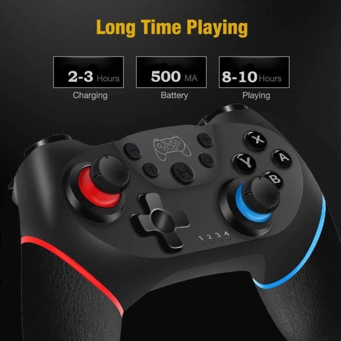 Контроллер для Nintendo Switch Wireless, Bluetooth Контроллер Nintendo Switch Геймпад Джойстик-джойстик с 6-осевым гироскопом и датчиком.