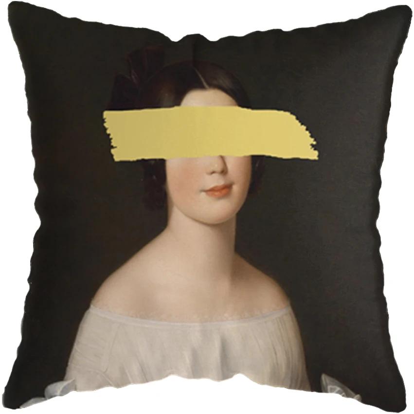 Классические европейские забавные фигурки, наволочки для подушек, наволочки для подушек, украшения для дома, забавные фигурки, пускающие мыльные пузыри, наволочки