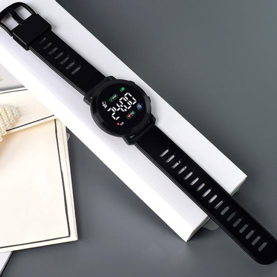 Детские светодиодные цифровые часы с автоматической датой, неделей, водонепроницаемые, с календарем, спортивные наручные часы для мальчиков