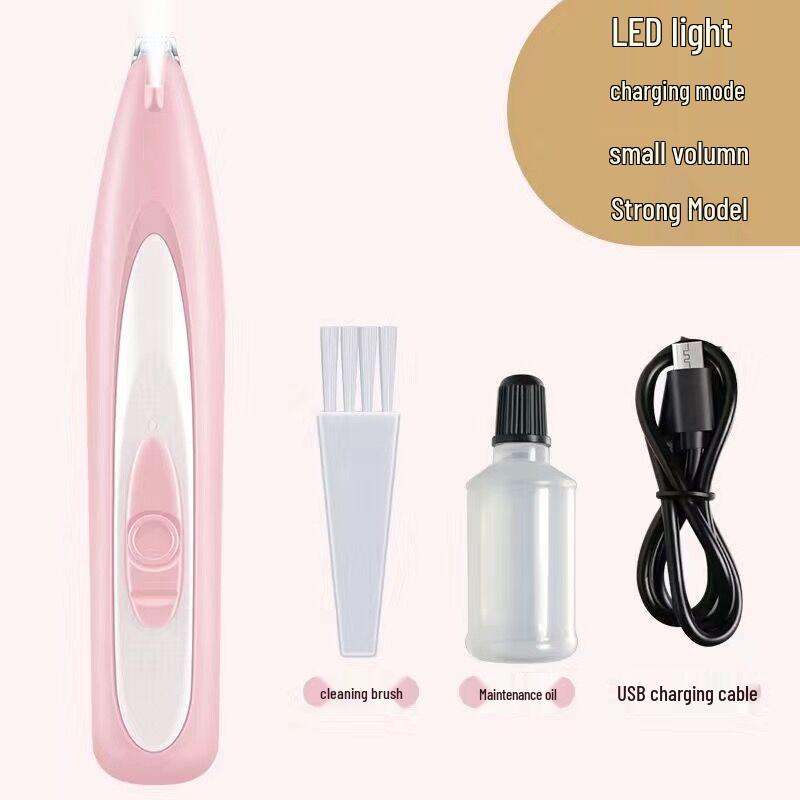 Светодиодный электрический триммер для ухода за домашними животными: Бритва и кусачки для ногтей с защитой от защемления для кошек и собак