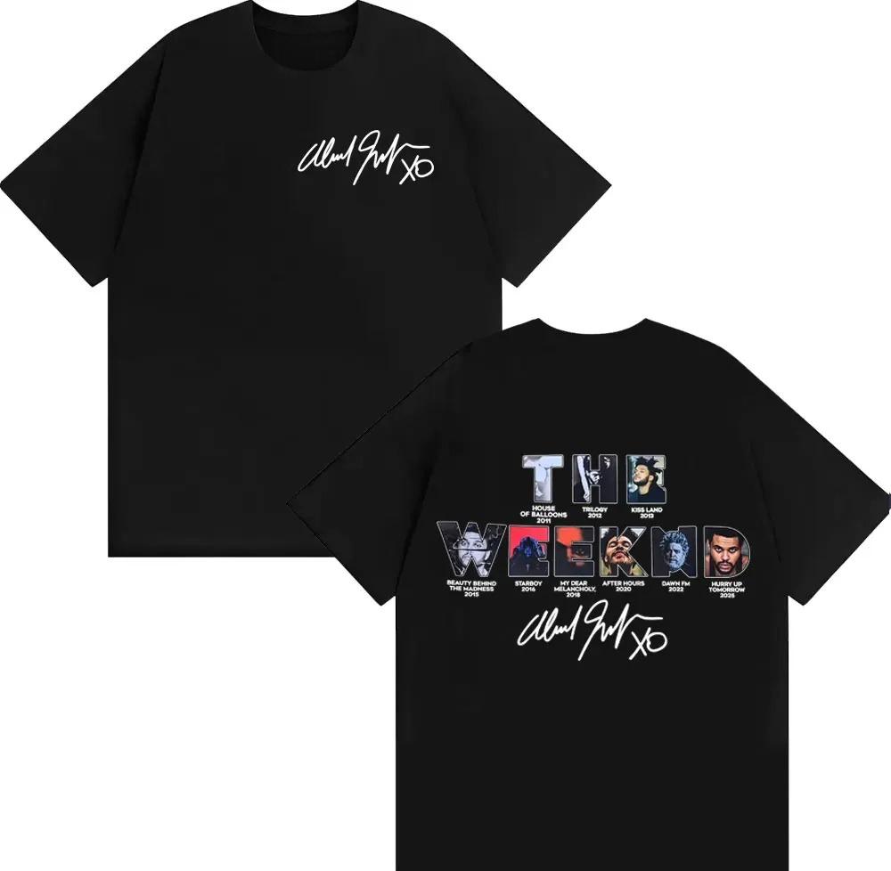 The Weeknd Hurry Up Tomorrow Обложка альбома 2026 Футболка Мужская Одежда Хай-стрит Футболка с коротким рукавом Унисекс -футболки