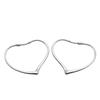 Used TIFFANY&Co. Pierce Open Heart Hoop Silver925 5.6g Silver Elsa Peretti