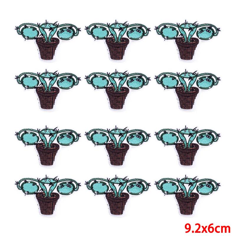 10 Pcs/lot Wholesale Embroidery Patch Iron On Patches For Clothing Patches On Clothes Jackets Decor Applique Sew Supplies