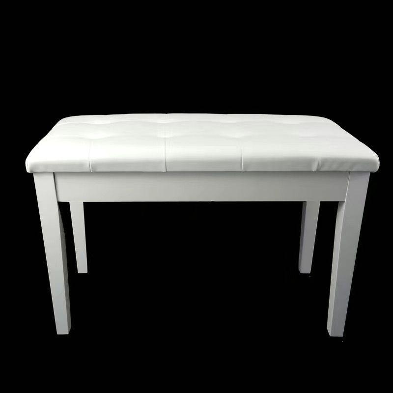 Регулируемый кожаный музыкальный стул с ящиком для хранения