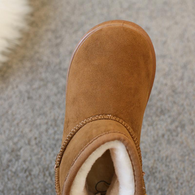 TWINFLAMES Winter Children Boy Girl Reverse Velvet Short Snow Boots Baby Warm Plush Shoes Kids Snow Boots Otton Shoes