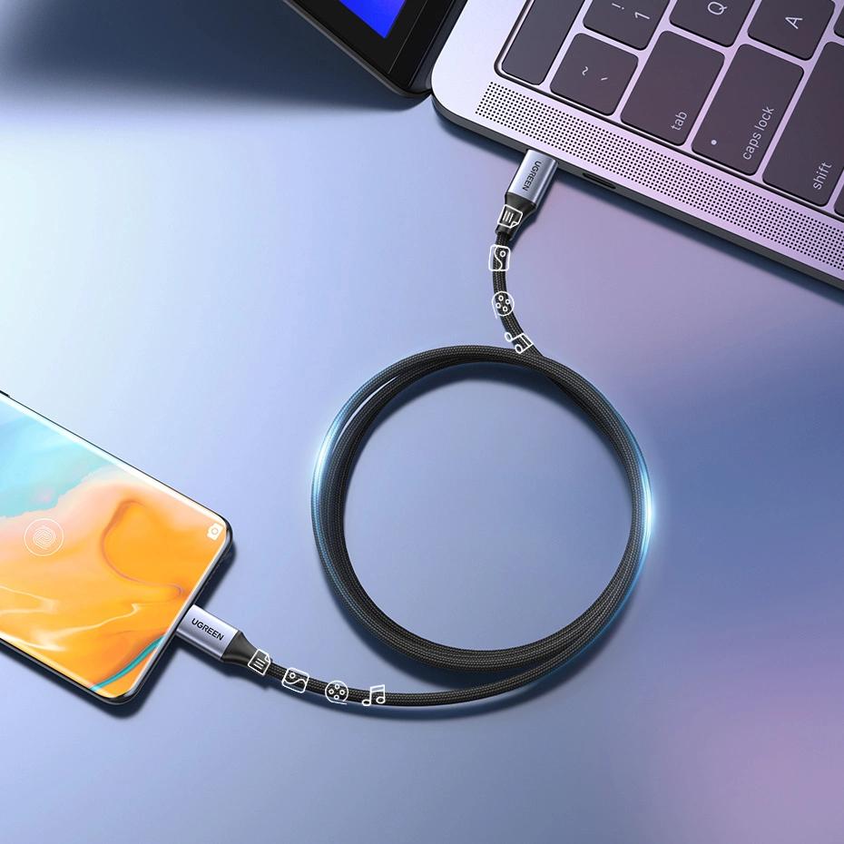 Ugreen Us535 Usb-C / Usb-C Pd Cable 240W 5A 1M - Gray