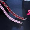 CMM Christmas Birthday Gift Rectangle Cubic Zirconia Tennis Bracelets