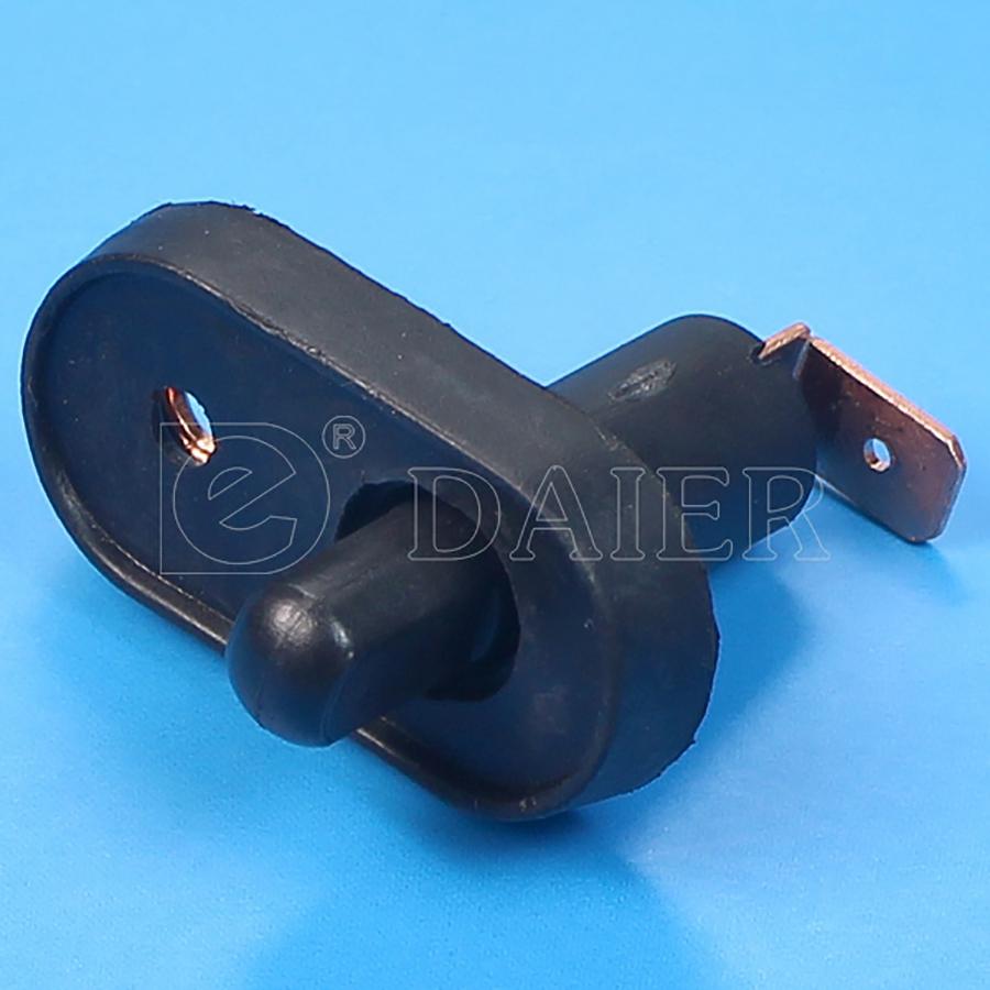 4PCS Universal Car Interior Door Jamb Courtesy Light Lamp Switch Button ON-(OFF) Reset Pull 20A 12VDC Black