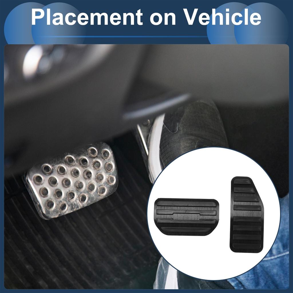 FUELHOOD 2 шт. Автоматическая накладка на педаль ножного управления Крышка педали оси ноги для Suzuki Pascia MK54S MK94S / Алюминиевый сплав Черный