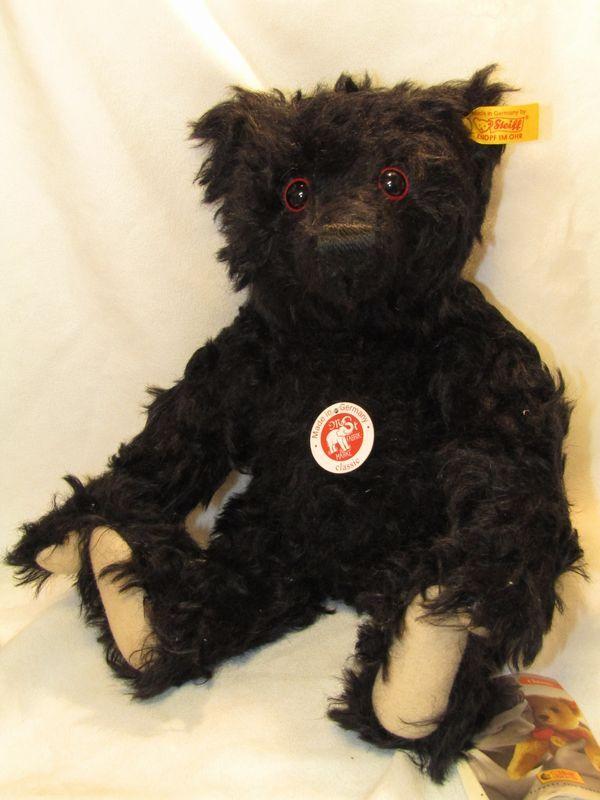 Steiff Реплика 1912 Черный "Классический мишка" 32 см