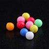 100pcs Mixed Color PE Plastic Stoppers Drill  Floats Balls Fishing Cross Beads Double Pearl