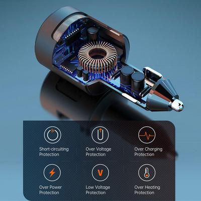Высокомощное автомобильное зарядное устройство 65 Вт с интерфейсом Pd Qc3.0, мониторинг напряжения быстрой зарядки Sc01, устройства для зарядки аккумулятора ноутбука