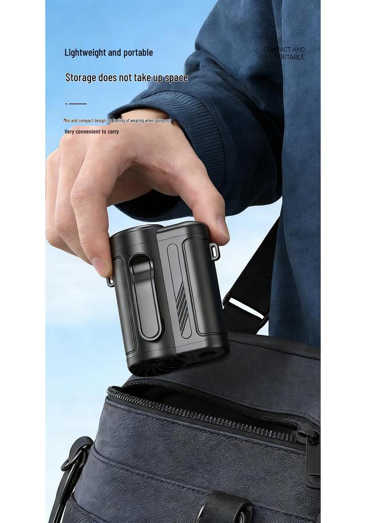 Portable High-Speed Multifunctional Fan: Waist-Hanging, Neck-Hanging, Handheld, USB-Powered Desktop Use