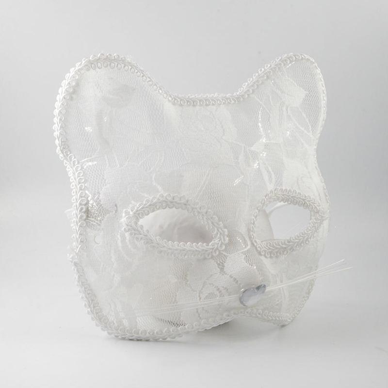 Halloween Cosplay Fox Mask Lace Sexy Eye Mask Animal Mask Half Face