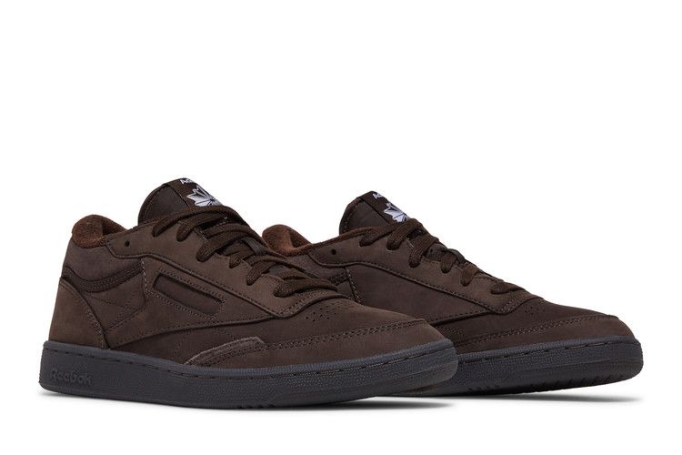 Мужские кроссовки Reebok Club C Mid II Adsum Темно-коричневые Темно-коричневый/Темно-коричневый