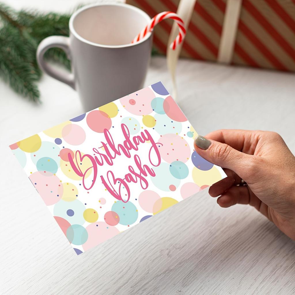 1 Set (24pcs) Birthday Greeting Card Creative Set–12 Birthday Gift Cards with Envelopes, Blessing Stamping Cards,and Birthday Party Blank Sticky Notes