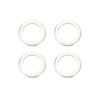 INFINAUTO Hub Centric Ring 106mm OD 78.1mm ID Car Wheel Hub Ring Aluminum Alloy Silver Tone 4pcs