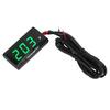 Ультратонкий цифровой датчик температуры воды для мотоцикла, 12 В, ЖК-дисплей, адаптер для датчика 18 мм, подходит для большинства мотоциклов, зеленый.
