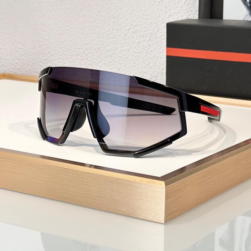 Женские модные ветрозащитные спортивные солнцезащитные очки с большой оправой - унисекс, мода 04W