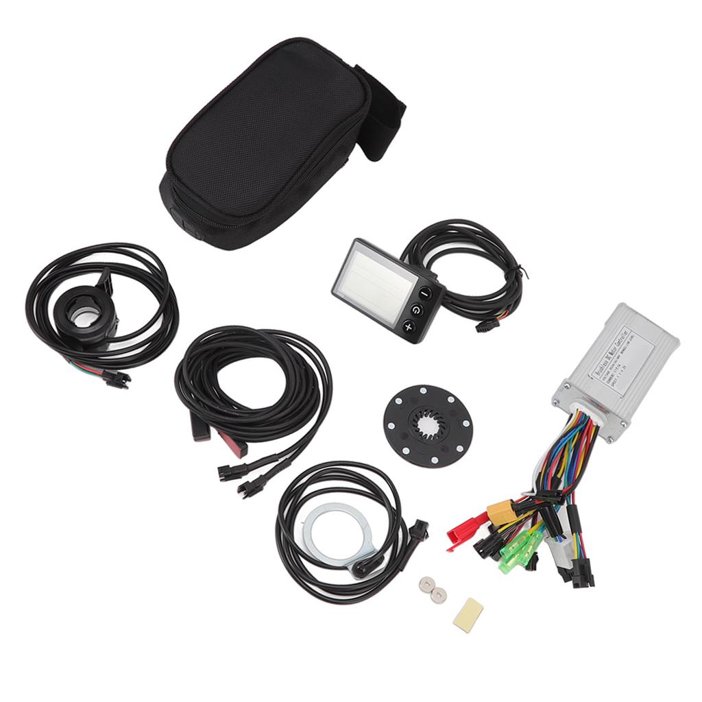 24V 36V 48V 17A 3 Mode Controller S866 Display Set with Power Assist Sensor 130x Thumb Throttle for 250W 350W Motor