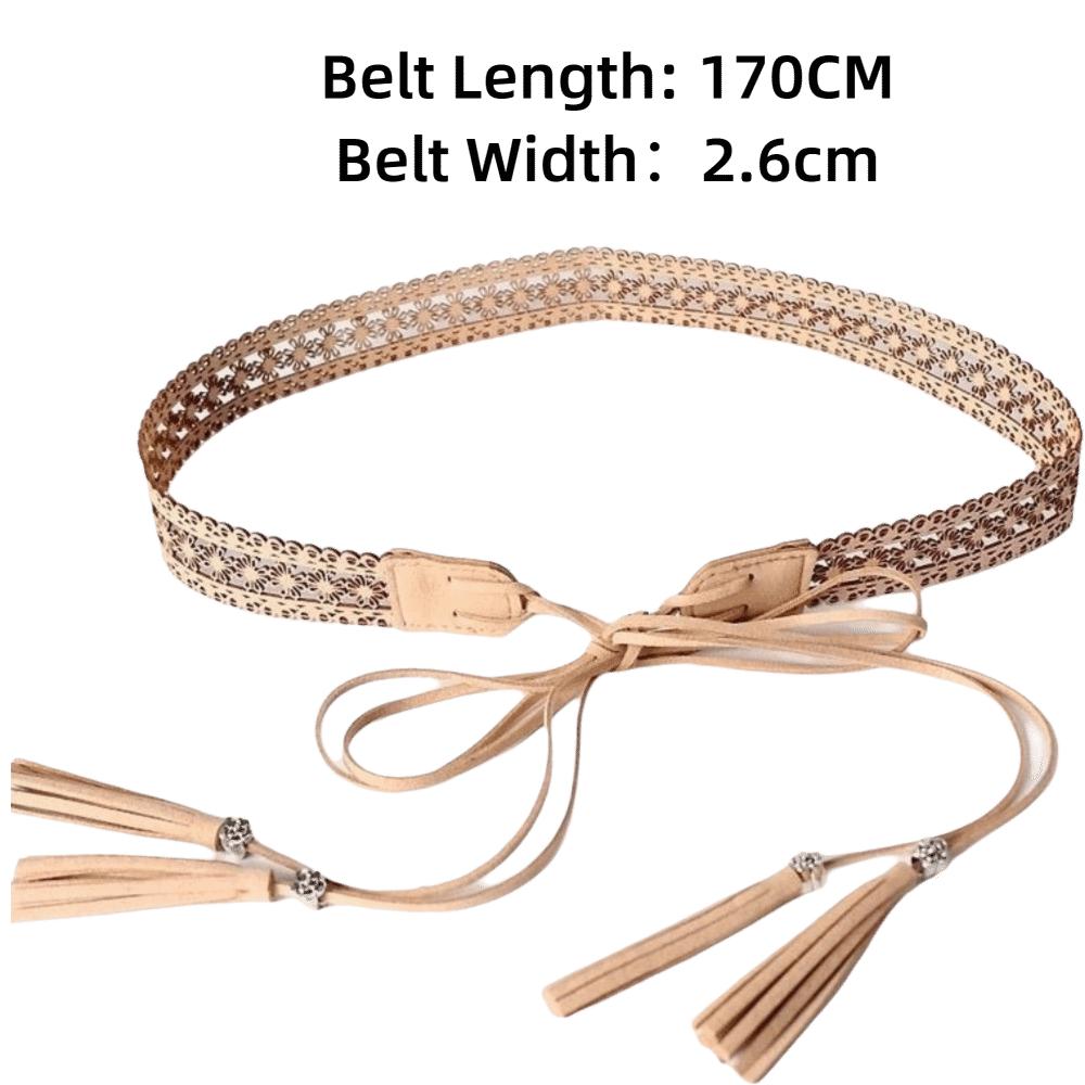 Bohemian Waist Belts Hemp Rope Knotted Dress Shirt Girdle Long Tassel Braided Belt For Women Lady