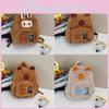 Labubu Capybara Soft Plush Backpack With Zipper Closure For Students And Casual Outings