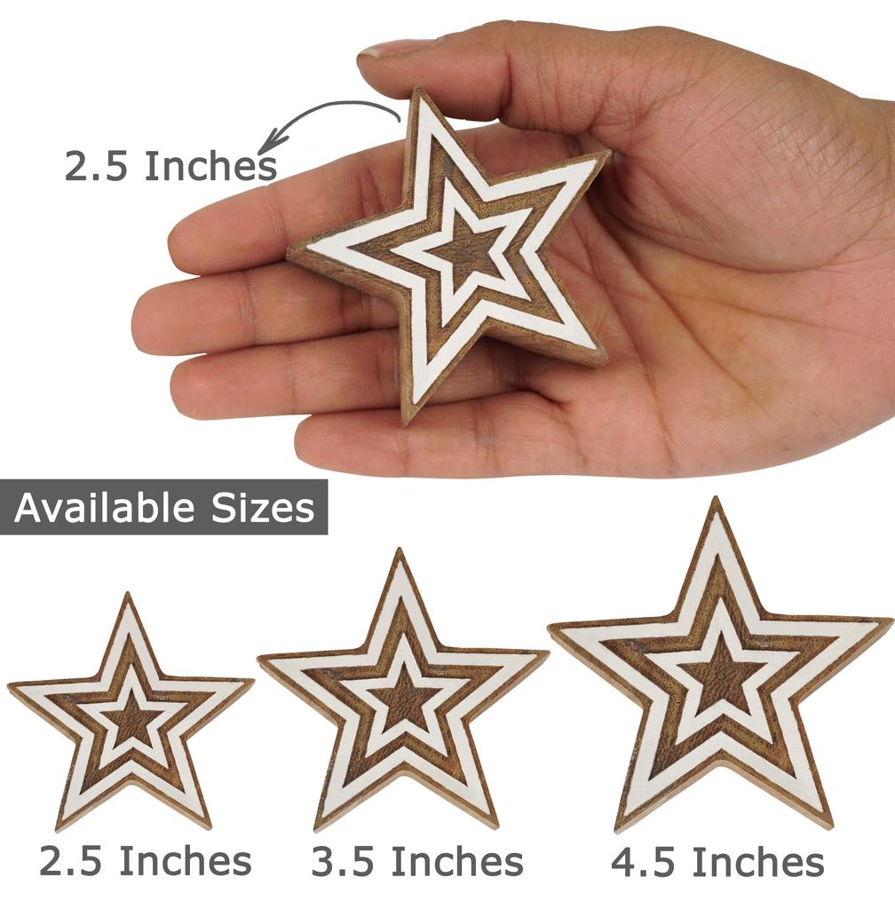 IBA Indianbeautifulart Textile Printing Block Star Hand Carved Wooden Stamp Wood Block Printing Textile Stamps For Fabric  Pottery