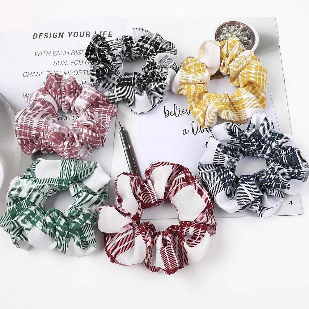 Stripe Womens Hair Accesorios Ladies Tie Striped Lady Scrunchies Ponytail Female Scrunchy Elastic Hair Ropes Headwear For Women