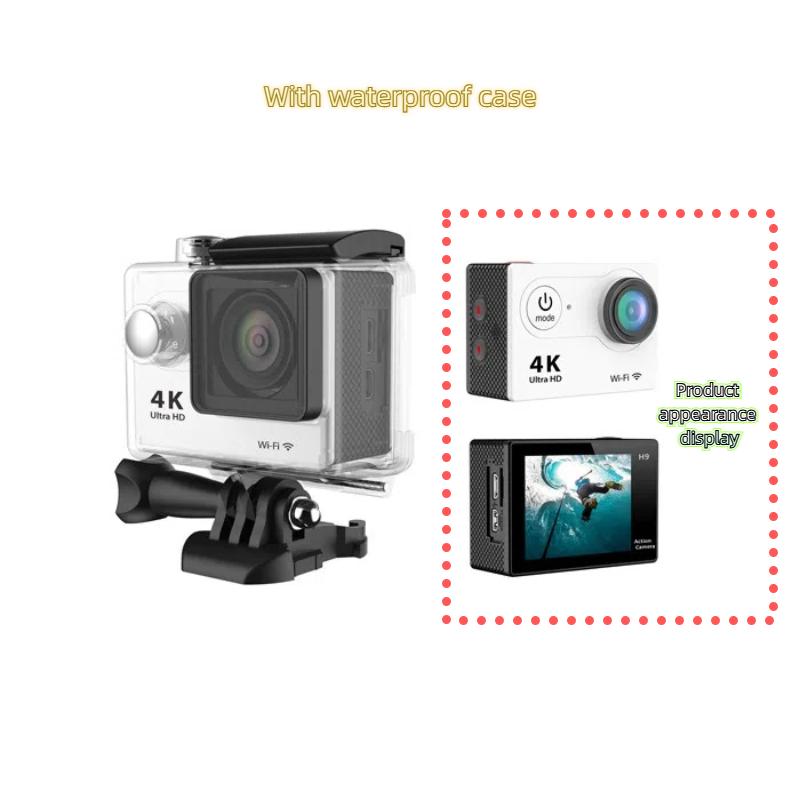 Спортивная камера Беспроводная WiFi Новая Мини Интеллектуальная HD Уличная Водонепроницаемая Камера 4K Sports DV