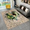 3D Visual Illusion Dinosaur Area Rug,Carpet Rug for Home Living Room Bedroom Sofa Playroom Doormat Decor,Kid Non-slip Floor Mats