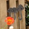 Mushroom Wall Hook Cast Iron Toadstool Key Hanger Nature Inspired Rustic Coat Hook for Entryway Bathroom or Garden Decor