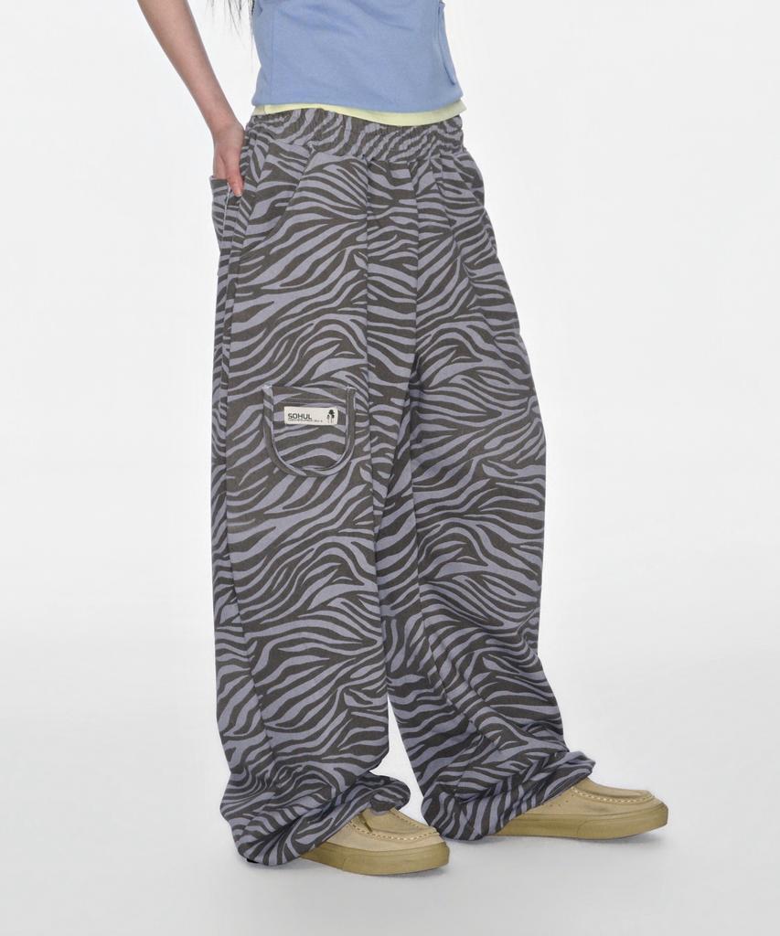 Длинные брюки Soheul Zebra Arc (Серый)