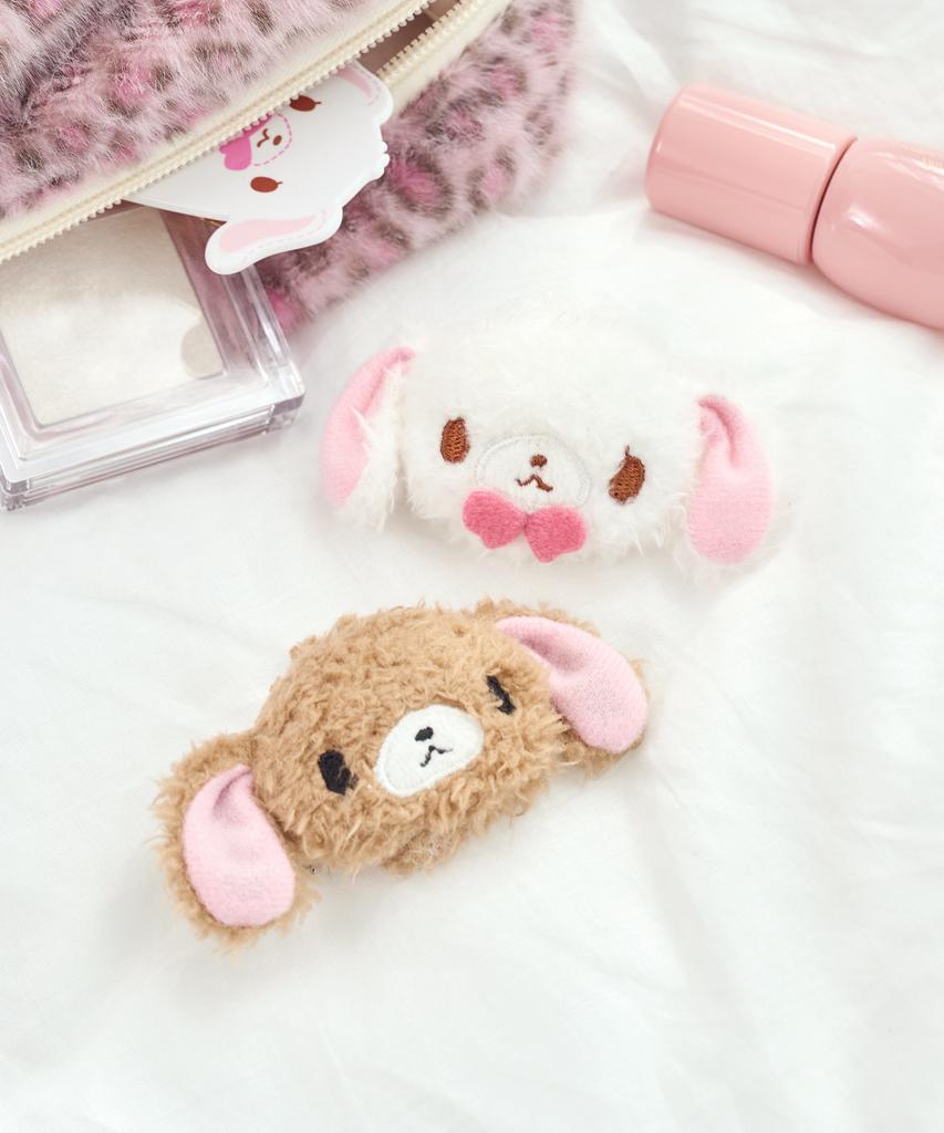 Плюшевые заколки Colley Sugar Bunnies 2 вида (Широуса и Куроуса)