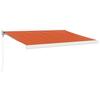 VidaXL Retractable Awning Orange and Brown 3x2.5 M Fabric and Aluminium 3154541