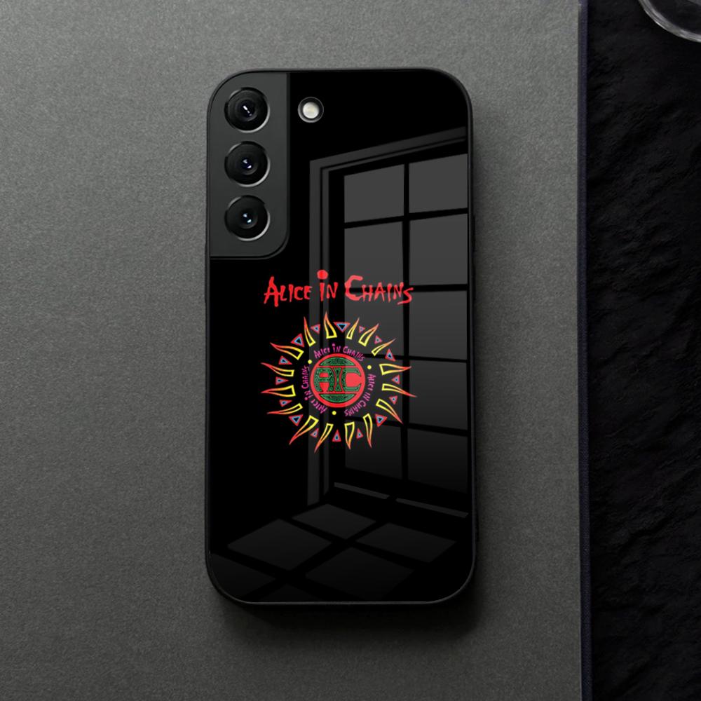 Группа Alice In Chains Музыкальный Чехол для Телефона Стекло Для Samsung Galaxy S21 S26 S25 S22 S20 S24 S23 Ultra Fe Plus A16 A34 A54 A24 A53 Coq